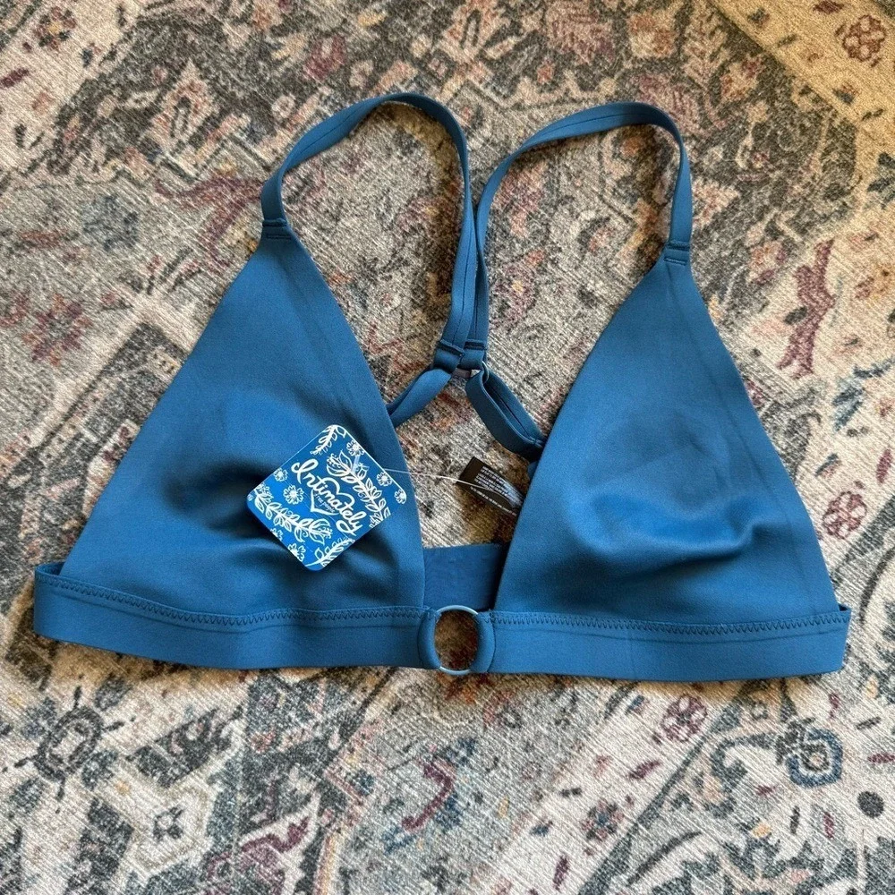 NWT Free People oh Scuba Bralette‎ Women Small midnight cowboy Racerback